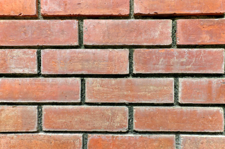 old red and black brick wall texture background
