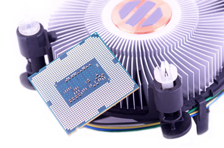 a  procress or cpu and fan for computer