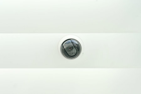 Day & Night Color surveillance camera isolated on white background