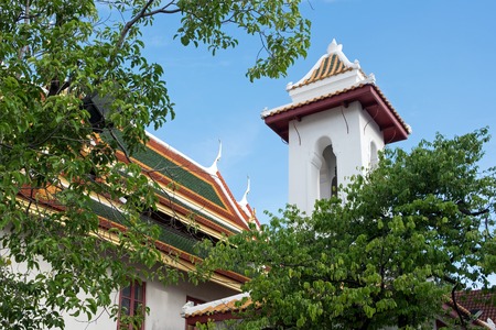 temple Wat Bowonniwet Vihara in bangkok thailandの写真素材