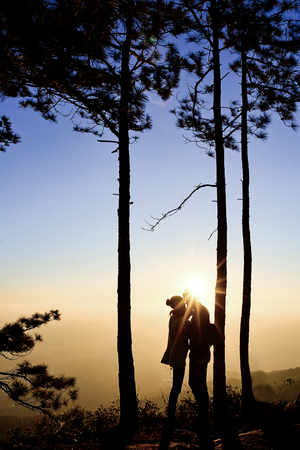 Travel on Phu Kradueng National Park thailandの写真素材