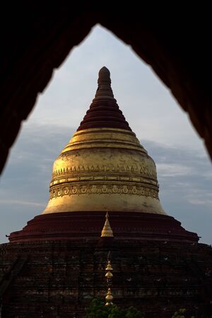 Bagan, Myanmar Land of many pagodas at the morningの写真素材