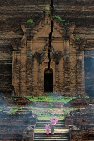temple in Myanmar Land of pagodas and Buddhismの写真素材