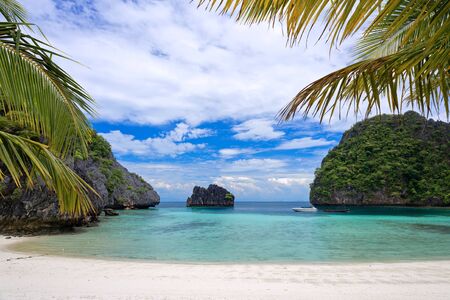 Tourist attractions in Cock Burn island, Myanmarの写真素材