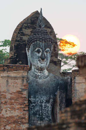 SUKHOTHAI HISTORICAL PARK   Si Chum temple of thailandの写真素材
