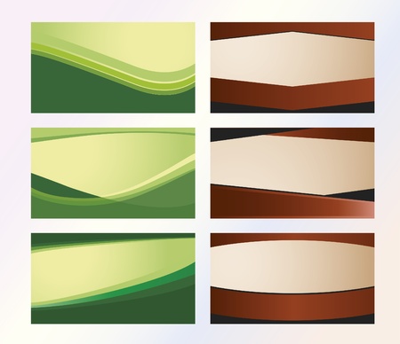 Six model background for business cards for companiesのイラスト素材