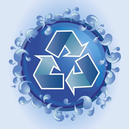  Recycle waterのイラスト素材