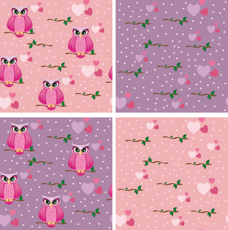 Frame with owl for use on invitations, funds or decoration.のイラスト素材