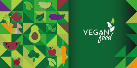 Vegan food design, vector illustration. Vector illustration.のイラスト素材