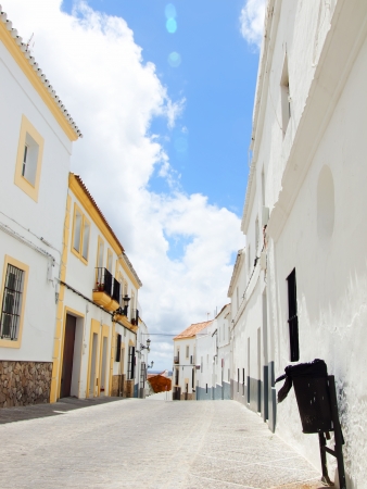 The old white houses in Medina Sidonia, Spain の写真素材