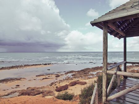 coastline of Spain, Aandalucia, cloudy dayの写真素材
