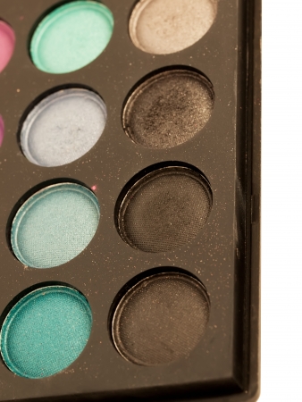  eye shadows palette close-upの写真素材