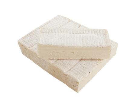 brick brie  cheese isolatedの写真素材