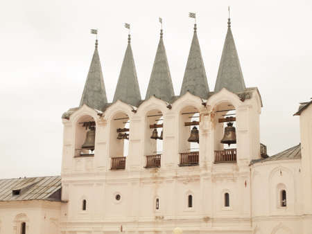 View of Tikhvin Uspensky monastery, Russia の写真素材