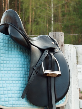 dressage saddleの写真素材