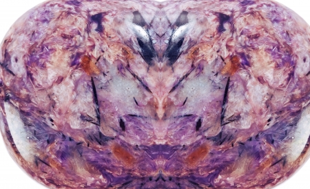 Siberian mineral named charoite texture surface backgroundの写真素材
