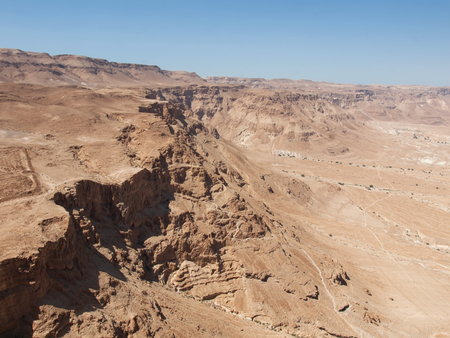 view from fortress Masada, Israelの写真素材