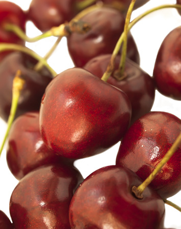 Sweet cherries as a background  の写真素材