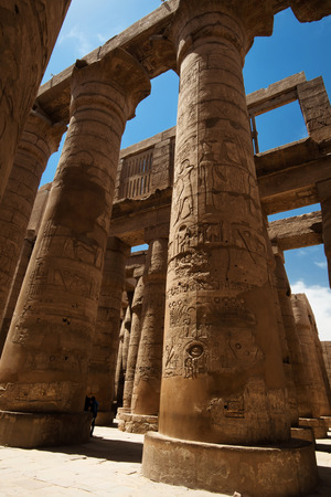 The Great Hypostyle Hall of the Temple of Karnak. Luxor, Egypt.の写真素材