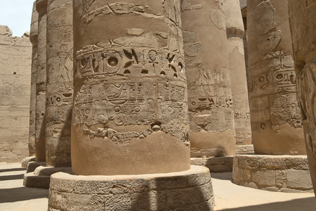 The Great Hypostyle Hall of the Temple of Karnak. Luxor, Egypt.の写真素材