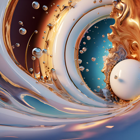 abstract portal of time and four dimension concept.vibrant colors. Digital artwork. AI generationの素材