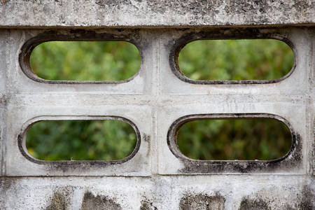 hole of the wallの写真素材