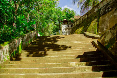 stairs to enter Tomb of the Imogiri Kings on yogyakartaの写真素材