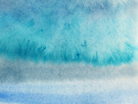 Light Blue Watercolor hand painted art background for design Abstract watercolor texture background. hand painted illustration. Watercolor wash blue and grey.の写真素材