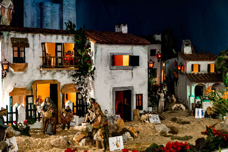 "Huelva, Spain; December, 20, 2020: Typical Spanish Christmas nativity scene"のeditorial素材