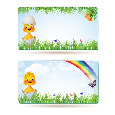  Chicken hen in the grassのイラスト素材