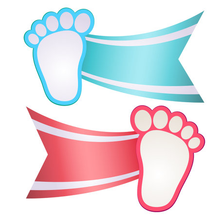 Vector Of Baby Shower Invitation Feet Id Royalty Free Image Stocklib