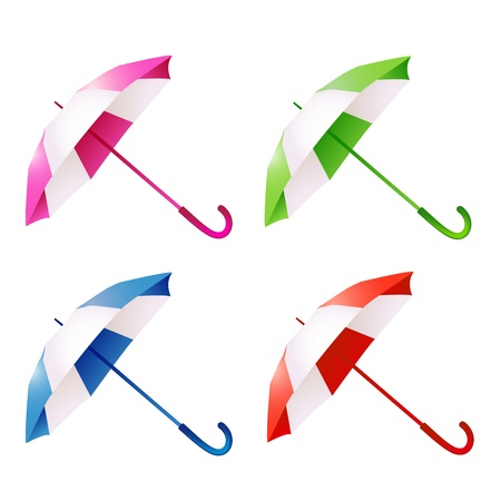 Umbrellas setのイラスト素材
