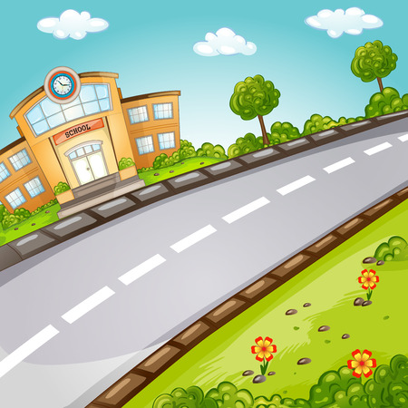 School  Welcome back to school のイラスト素材