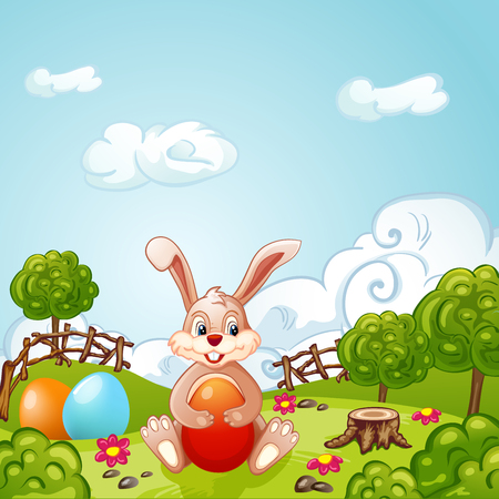 Easter Holidays Backgroundのイラスト素材