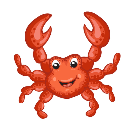 Cute crab cartoonのイラスト素材