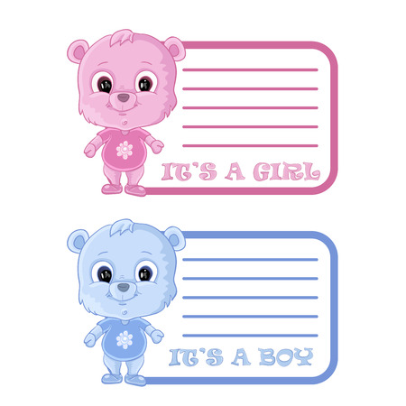 Baby Shower Invitation Cardのイラスト素材