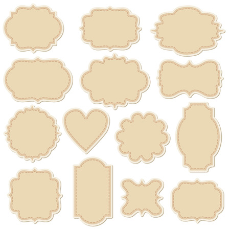 Vintage frames setのイラスト素材
