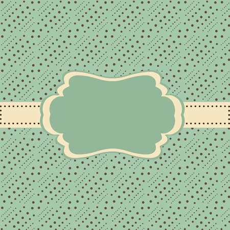 Green vintage frame  のイラスト素材