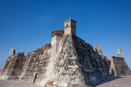 San Felipe Castle in Cartagena de Indias "Castillo de San Felipe"のeditorial素材