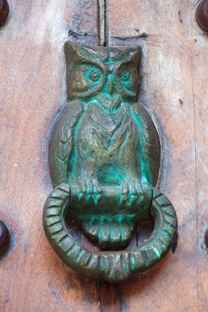 Door knocker owl shaped