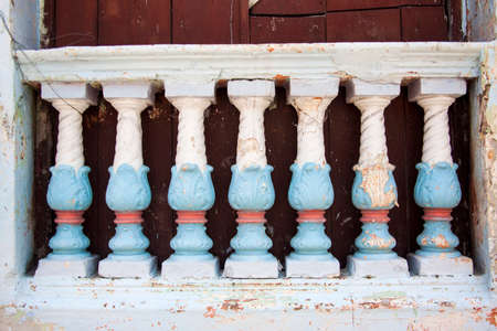 Antique balusters in Cartagena de Indiasの写真素材