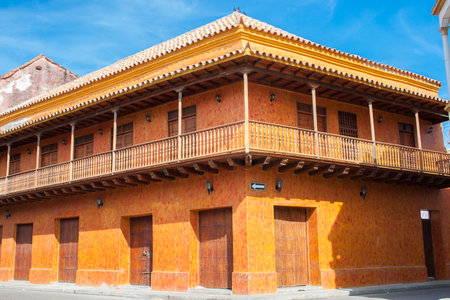 Corner of Cartagena de Indiasのeditorial素材