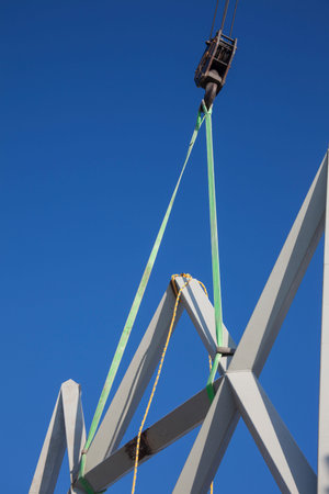 Crane and metal structures