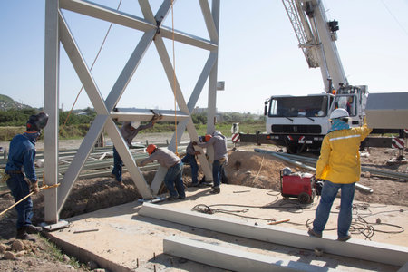 Crane and metal structures