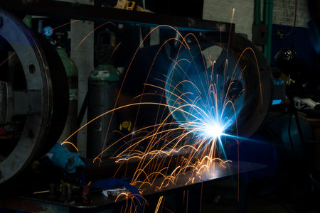 Welding in the darkのeditorial素材