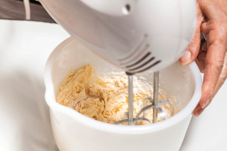 Preparing the cookies dough