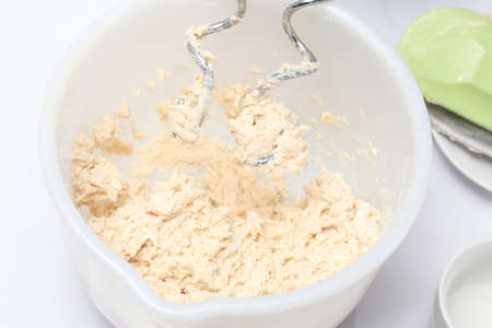 owl with quiche lorraine doughの写真素材