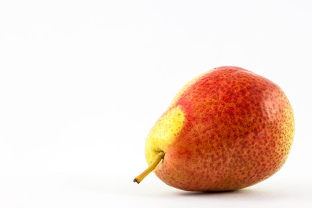 Pear (Pyrus communis) isolated in white backgroundの写真素材