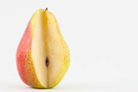 Pear (Pyrus communis) isolated in white backgroundの写真素材