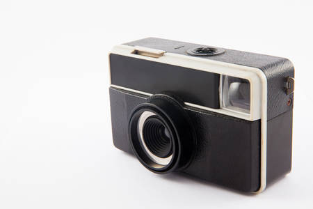 Old viewfinder analog camera from 1970sの写真素材